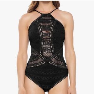 Becca Colorplay Crochet High Neck One Piece